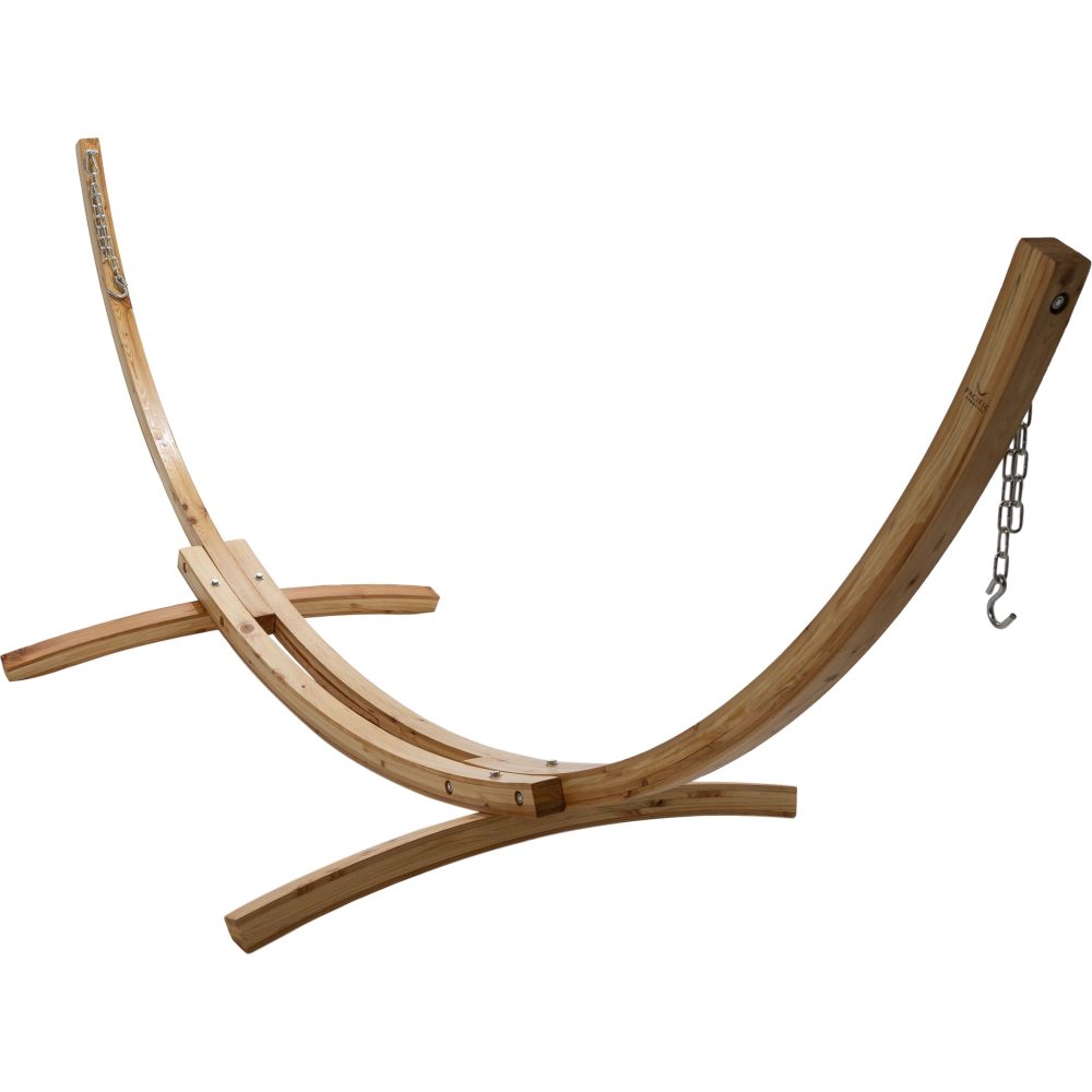 12ft Wooden Arc Hammock Stand in Natural