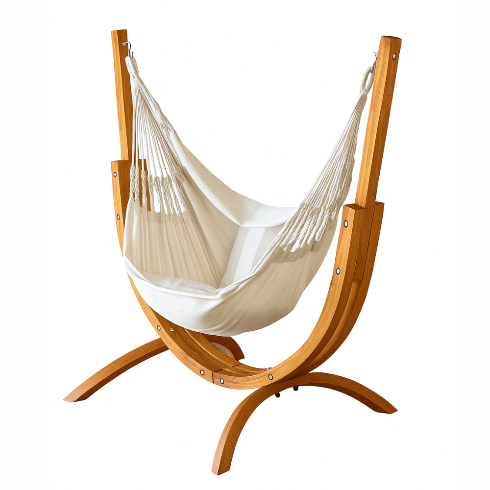 The Coastal Lounger with Luxury Natural Hanging Chair