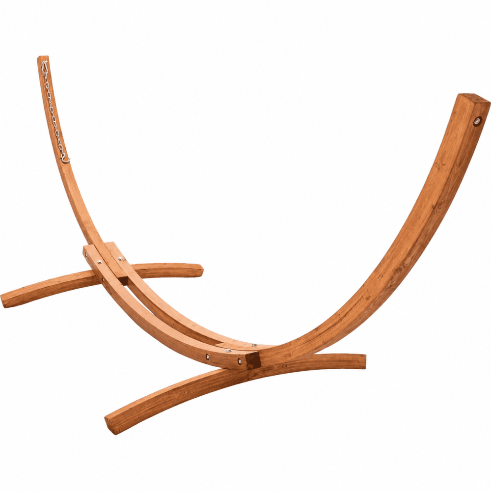 12 Foot Larch Wood Arc Hammock Stand